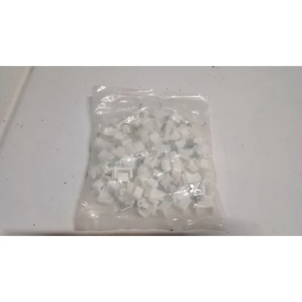 Steren Dual RG-6 cable clips 100 count